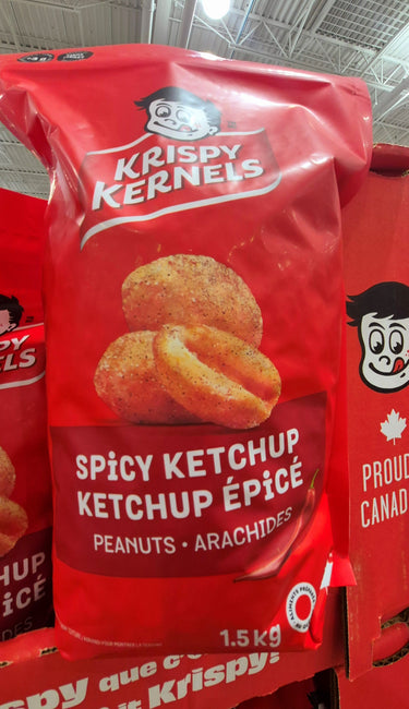 Krispy Kernels Spicy Ketchup Peanuts - 1 x 1.5 KG